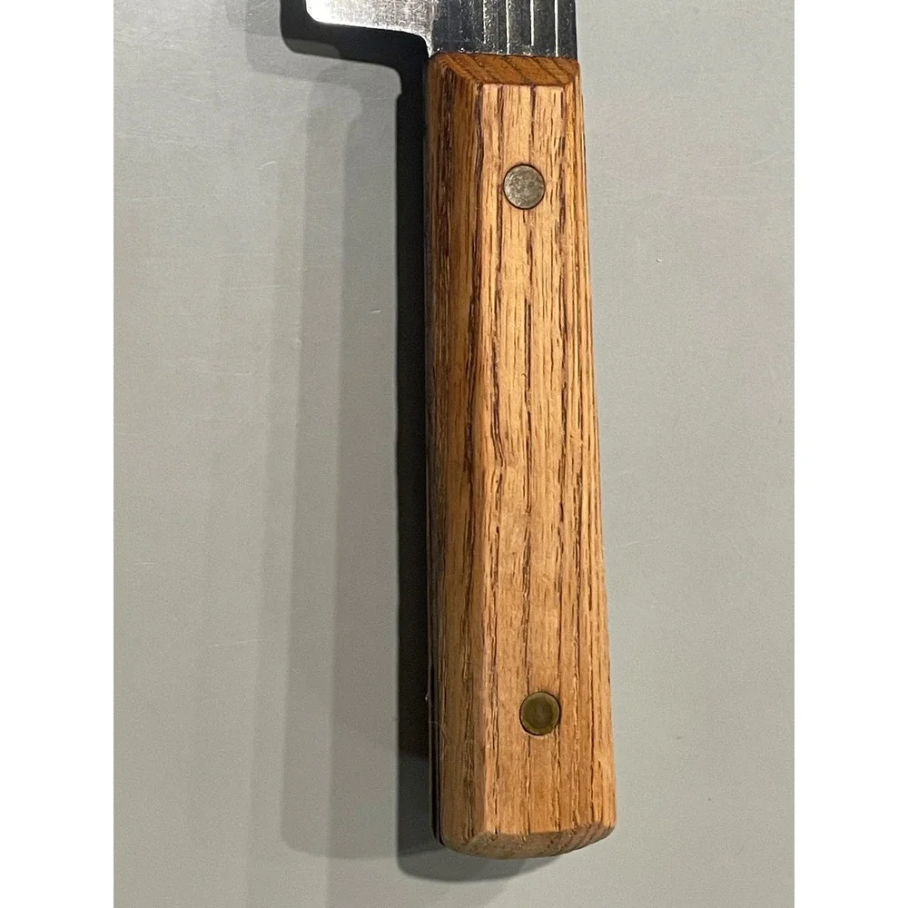 Forgecraft Hi-Carbon Steel 8 Inch Blade Utility Knife Wood Handle Vintage